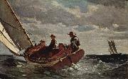 Winslow Homer Breezing Up painting